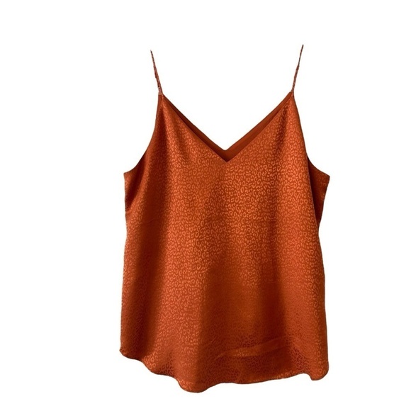 Express Tops - Express dressy loose tank top adjustable spaghetti straps tonal leopard print